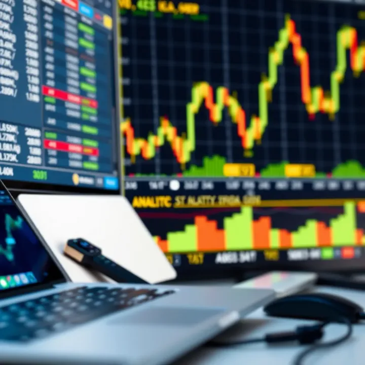 Forex trading platform interface with charts and analysis tools