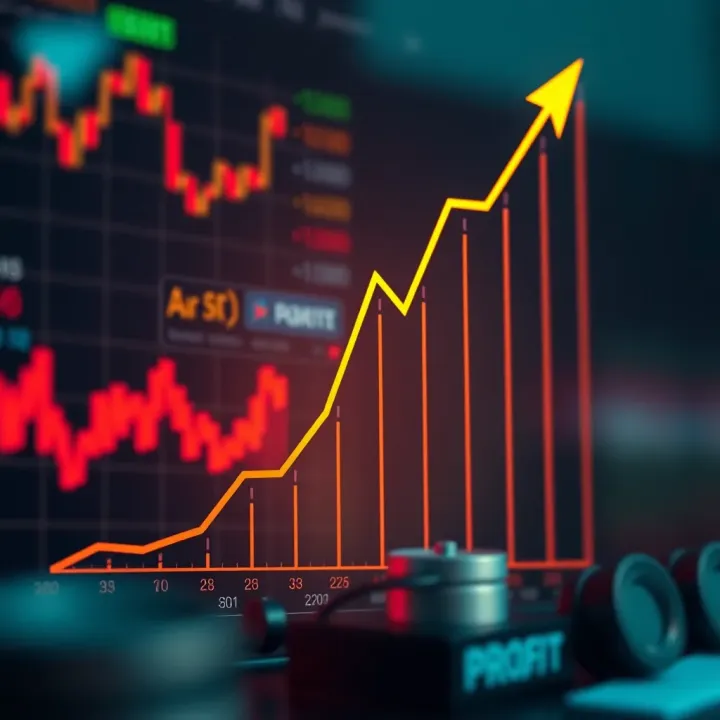 Graph showing upward trend representing profitable forex trading in Nigeria