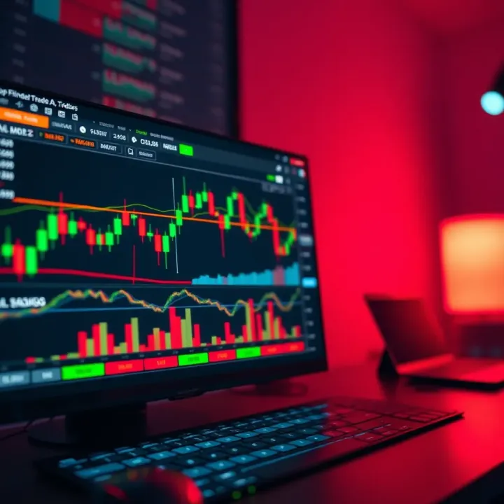 Secure and intuitive forex trading platform interface showing candlestick charts and trading options