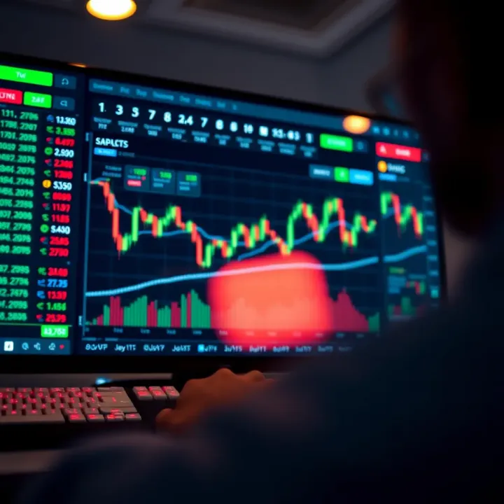 Key Features of Binary Trading Platforms for Nigerian Investors Digital interface displaying binary trading options with charts and analytics
