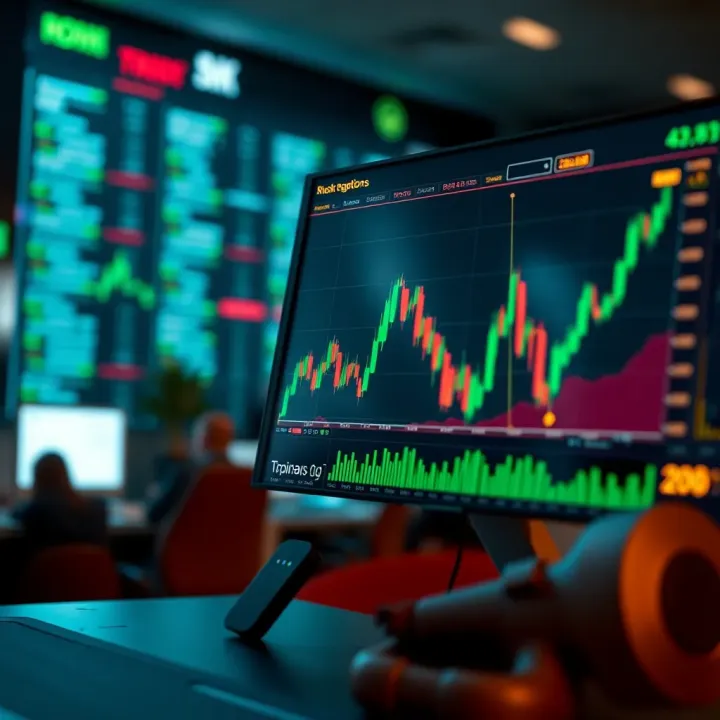 Conceptual graphic illustrating risk and regulation aspects of financial trading platforms in Nigeria