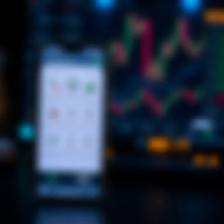 Illustration of a secure mobile forex trading platform showing regulatory compliance icons