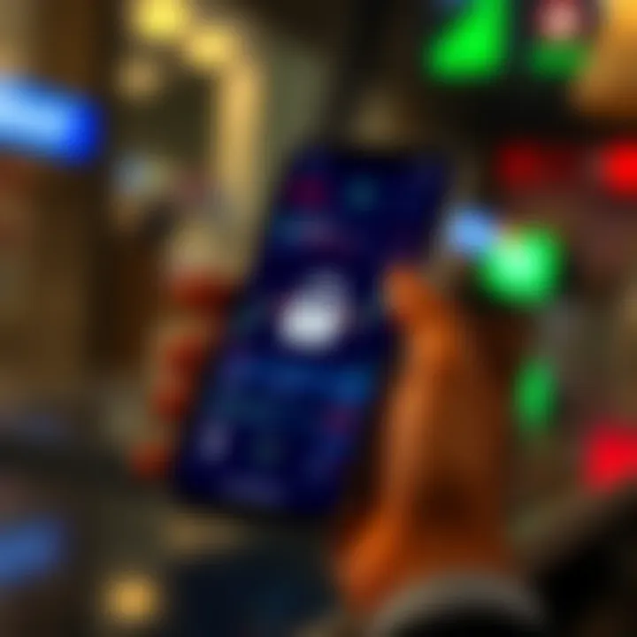 Secure mobile device showing encrypted forex trading platform with lock icon