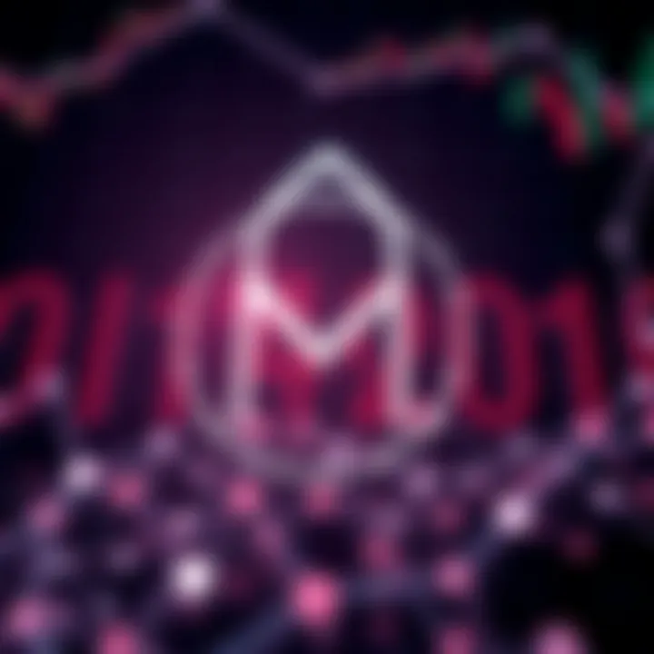 Abstract digital logo featuring interconnected binary digits forming a sleek modern symbol