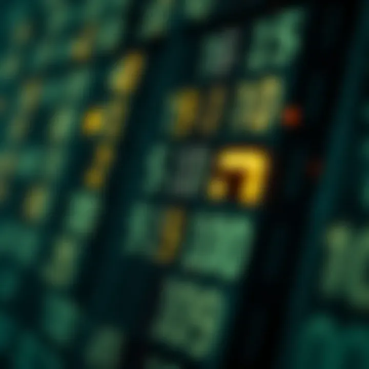 Binary digits representing a decimal value with highlighted bits
