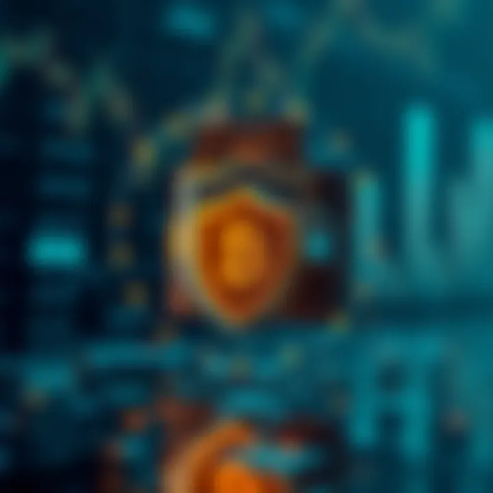 Secure digital wallet icon with shield symbolizing protection and security