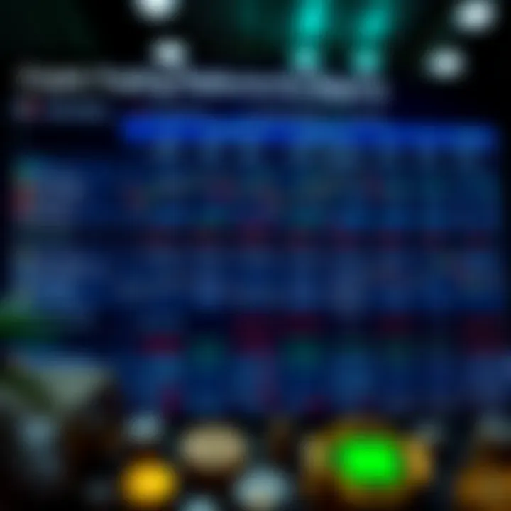 Comparison chart showing cryptocurrency trading platforms with features and fees tailored for Nigerian users