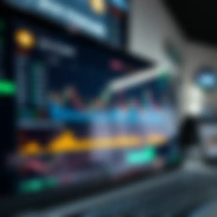 Dashboard of a cryptocurrency trading platform showing real-time price charts and trading options