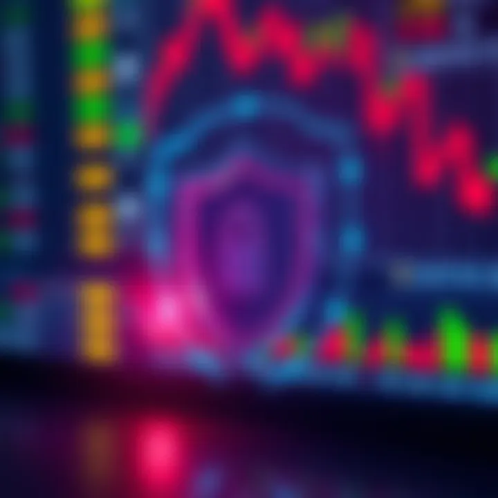 Secure digital shield symbolizing protection and regulation in online forex trading