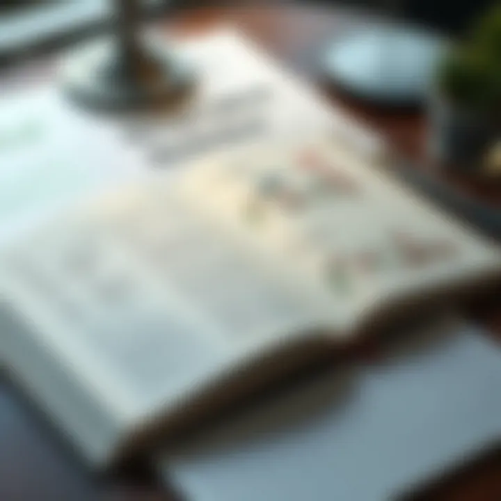 Open forex trading book with charts and strategy notes on a desk