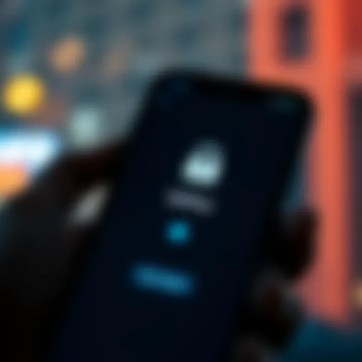 Secure login screen on a smartphone emphasizing protection and privacy