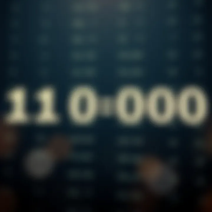 Diagram illustrating the conversion process between decimal and binary numeral systems