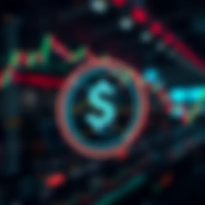 Modern forex trading logo design showcasing currency symbols and digital elements