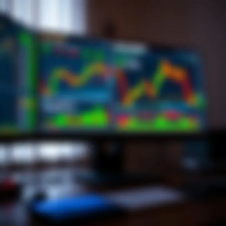Risk Management Tools and Forex Charts on a Computer Screen Illustration of a computer screen displaying risk management tools and forex charts
