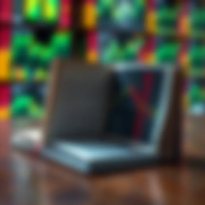 Open digital book displaying forex strategy and trading psychology concepts