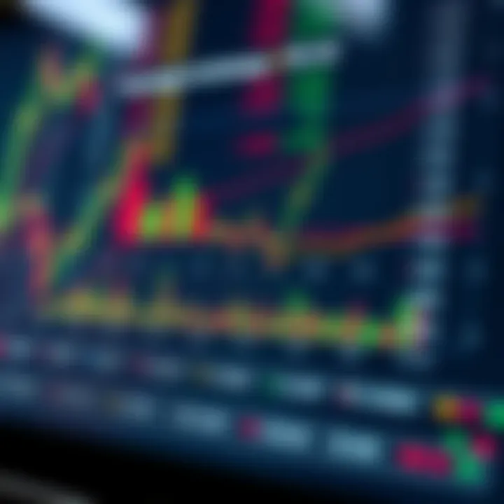 Diagram illustrating currency pairs and exchange rate fluctuations in forex trading