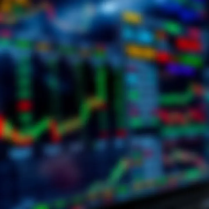 Forex Market Overview on Trading Platform Currency exchange rates displayed on a digital forex trading platform interface