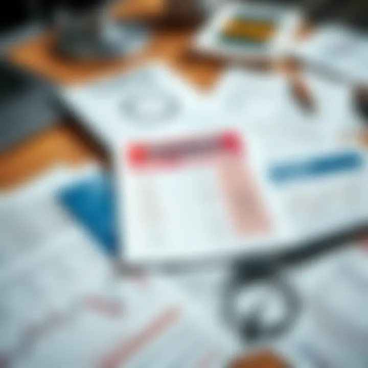 Essential Forex Trading PDF Resources for Self-Learning Collection of printed PDF guides and notes spread on a desk highlighting forex trading concepts