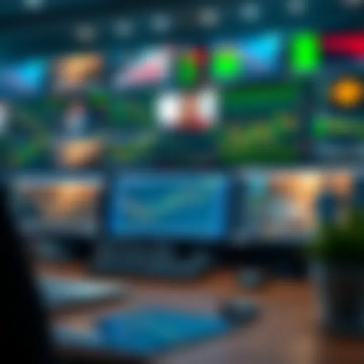 Collection of forex trading tutorial videos displayed on digital devices