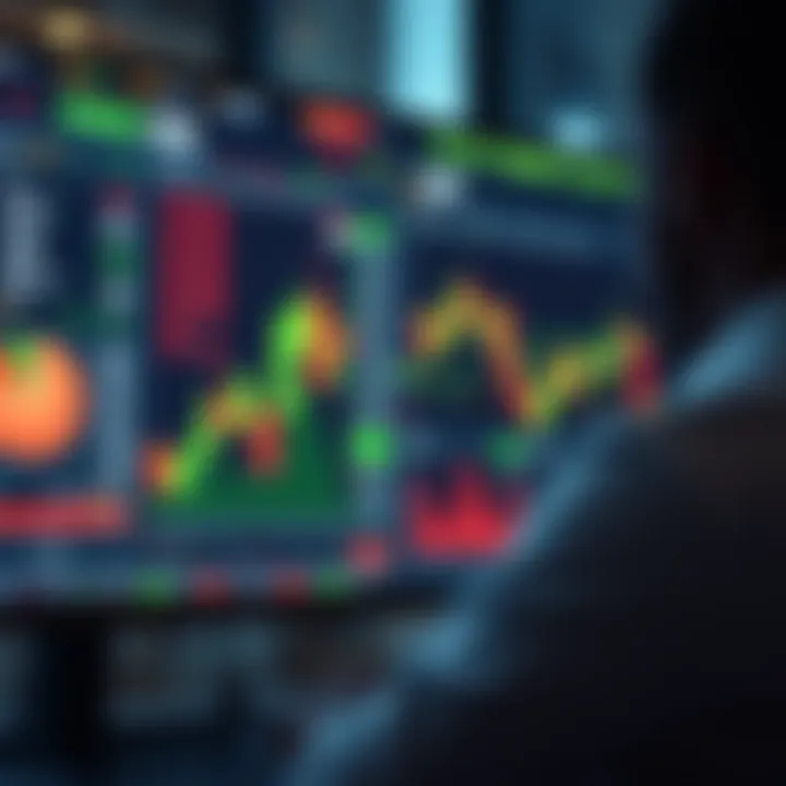 Digital interface showing binary options trading statistics and forum insights