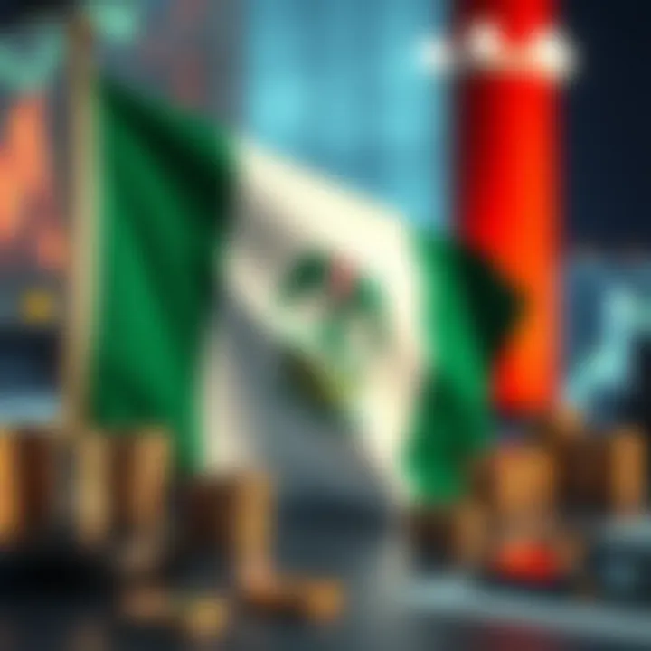 Graphic highlighting Nigerian flag alongside financial symbols representing regulation and safe trading