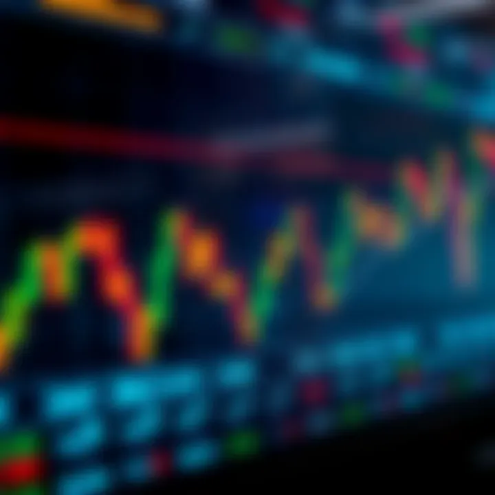 Illustration showing currency pairs exchange rates fluctuating on a digital trading platform
