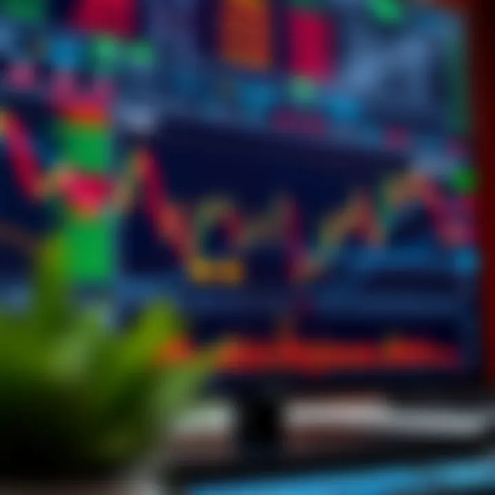 Forex trading platform displaying currency pairs and price charts for market analysis