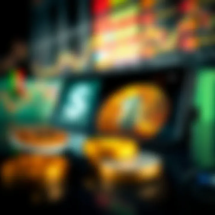 Illustration of a digital wallet with Nigerian currency symbols and crypto icons