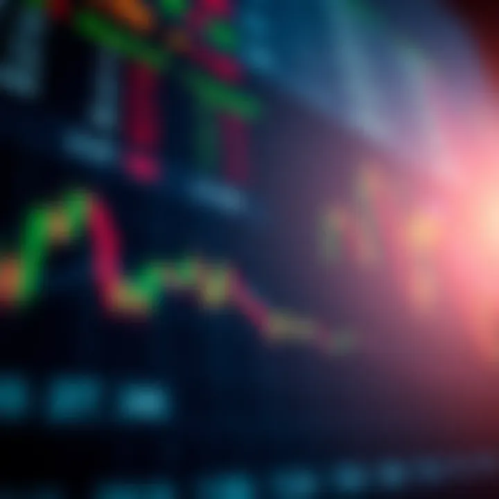 Illustration showing currency pairs and exchange rates in forex trading