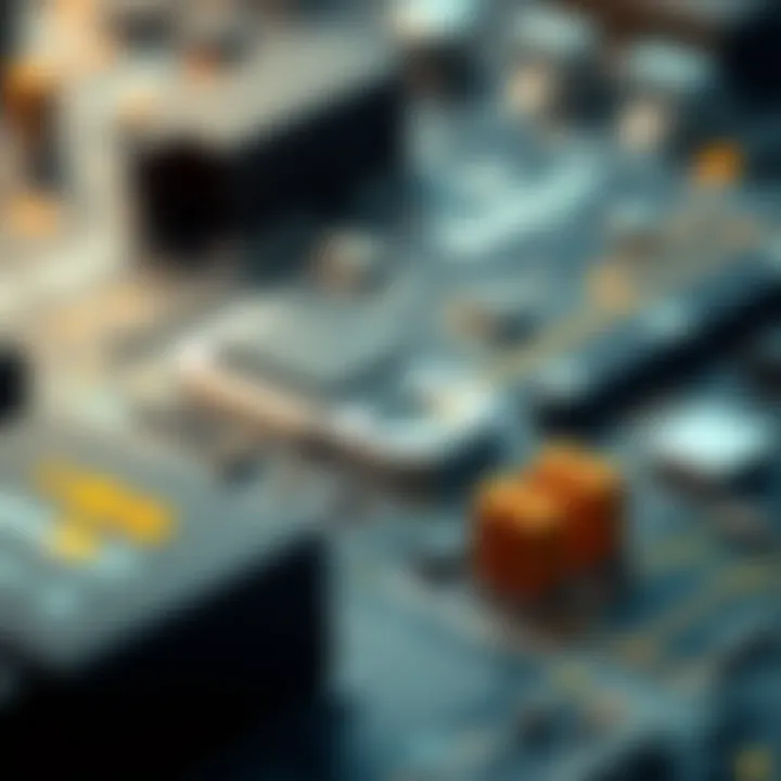 Diagram showing electronic circuits with binary signals and digital computing elements