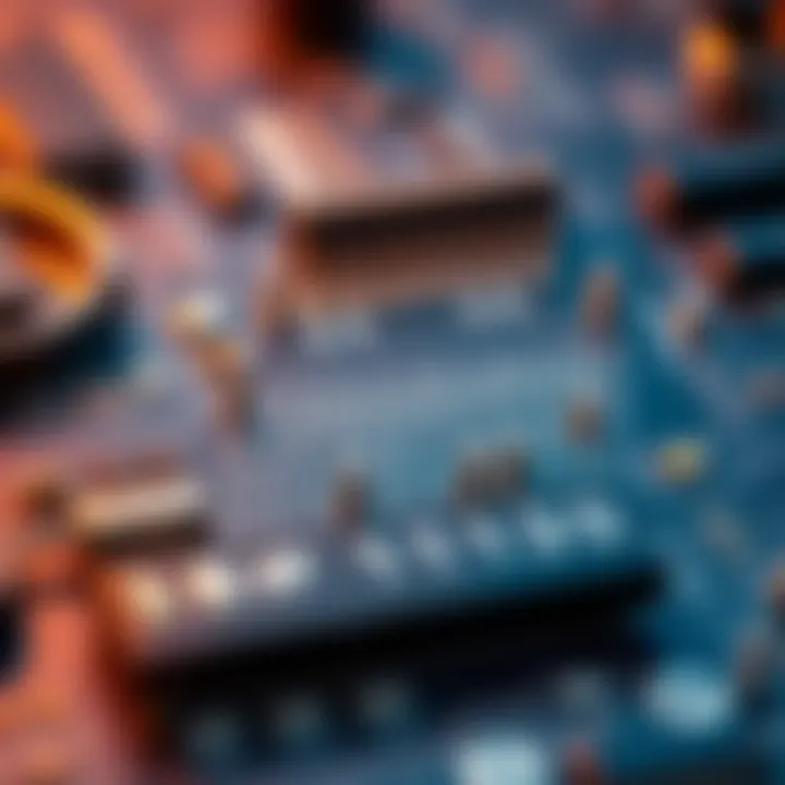 Diagram showing the structure and operation of a binary calculator circuit