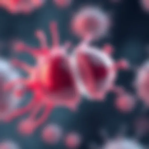 Microscopic view of bacteria undergoing binary fission showing cell division