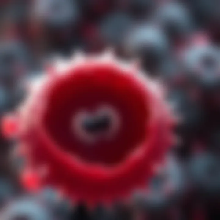 Diagram showing a single-celled organism dividing into two identical daughter cells