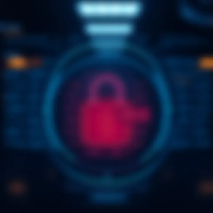 Secure login interface displaying encrypted credentials for safe access