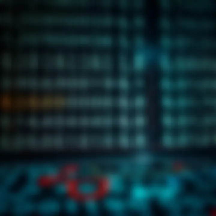 Visual representation of arithmetic calculations performed with binary numbers in mathematical operations