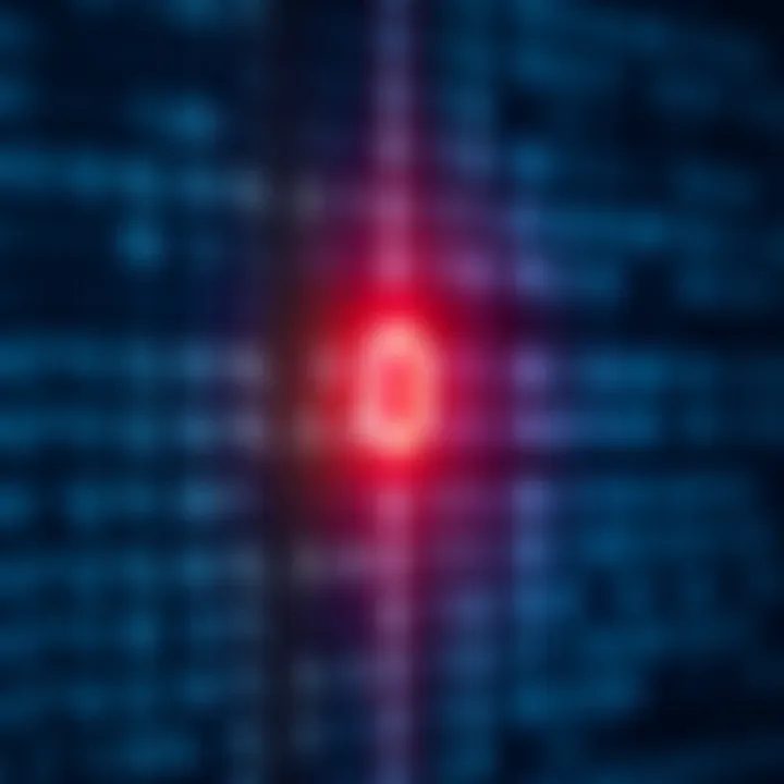 Diagram illustrating the binary number system with digits zero and one
