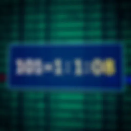 Diagram showing binary multiplication operation with two binary numbers and resulting product