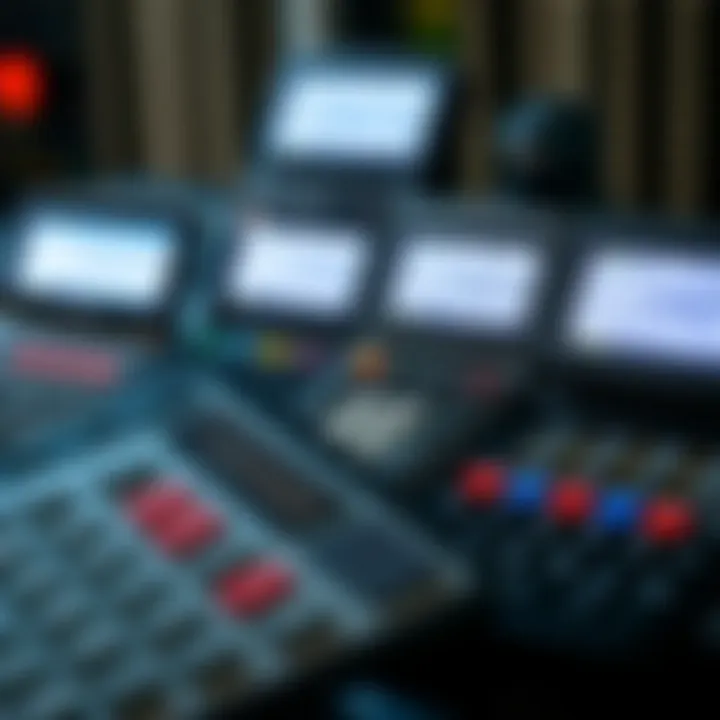 Illustration showing different types of binary calculators with screens and keypads