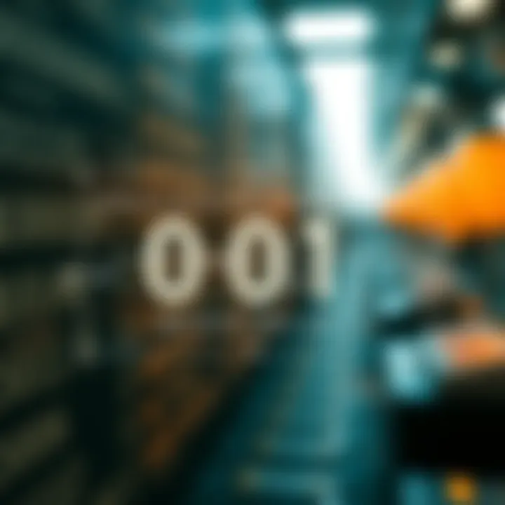 Diagram depicting practical applications of binary numbers in computing and digital circuits