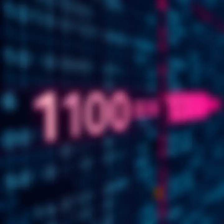 Visual guide showing conversion between binary and decimal numbering systems