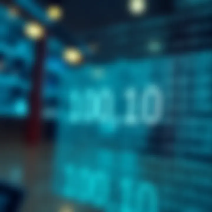 Visual representation showing conversion between binary and decimal number systems