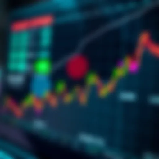 Market Trends in Binary Options Trading in Nigeria Graph depicting the fluctuations in binary options trading market in Nigeria with currency symbols and trend lines