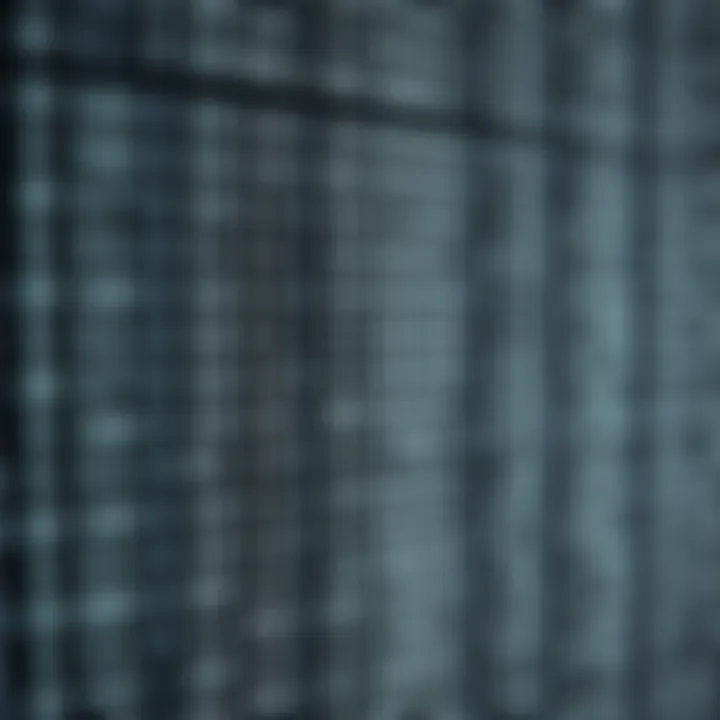 Black and white digital grid representing a binary picture layout with clear pixel separation