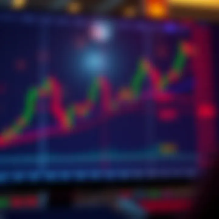 Bullish candlestick chart showing a strong upward trend with key reversal patterns highlighted