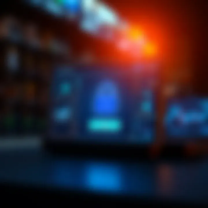 Secure login screen with digital security elements emphasizing safe access to crypto trading accounts