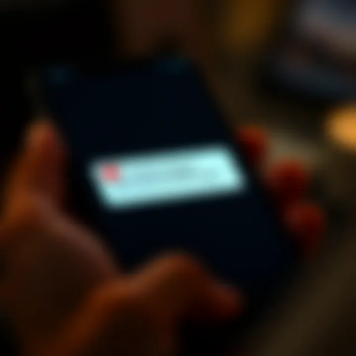 Android smartphone screen showing an error message indicating a custom binary blocked by FRP lock