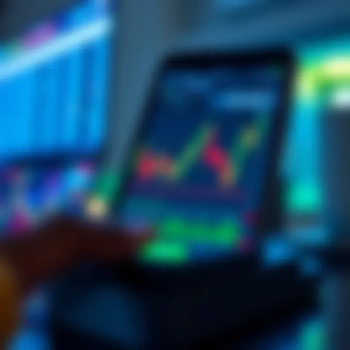 A digital representation of currency exchange rates on a mobile trading platform in Nigeria