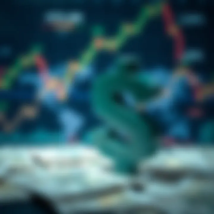 Nigerian naira symbol with global currency icons and digital market background