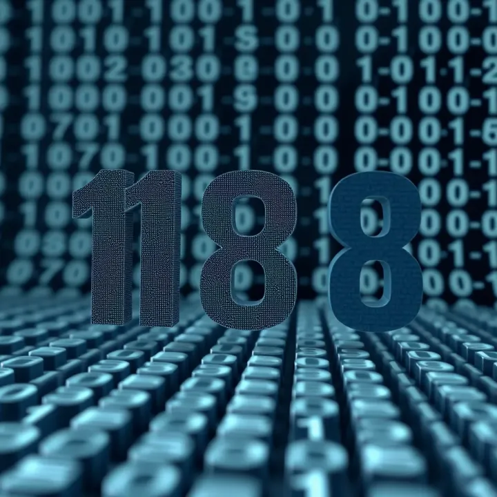 Visual representation of decimal number conversion to binary using division and remainders
