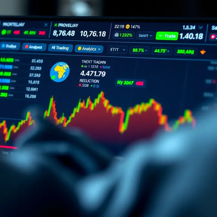 Overview of a Copy Trading Application Interface for Nigerian Investors User interface of a copy trading app displaying portfolio performance and replicated trades